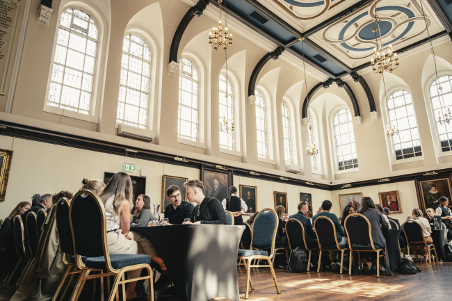 Conference in College hall